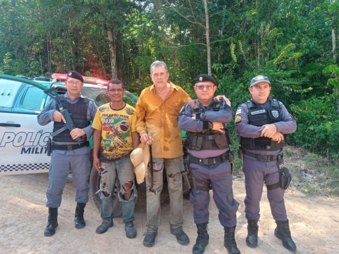 Forças de Segurança resgatam homens após dois dias perdidos na mata, no Amazonas