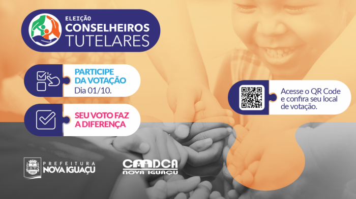 Eleição vai definir os 25 novos conselheiros tutelares de Nova Iguaçu neste domingo (1º)