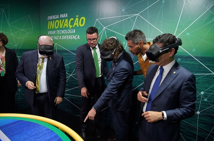 A exposição sobre os 70 anos de história da Petrobrás é interativa e inclusiva - Foto: Jonas Pereira/Agência Senado
