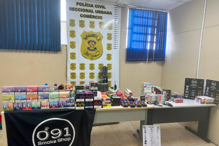 Polícia Civil apreende mais de 800 cigarros eletrônicos na Região Metropolitana de Belém