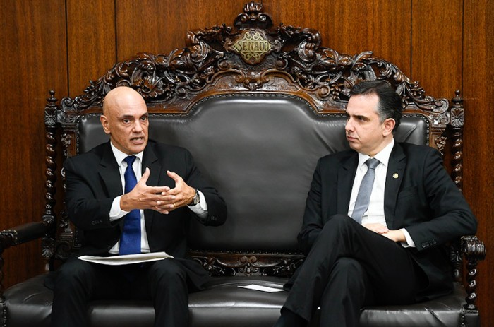 PL das Fake News: Pacheco recebe sugestões de Moraes