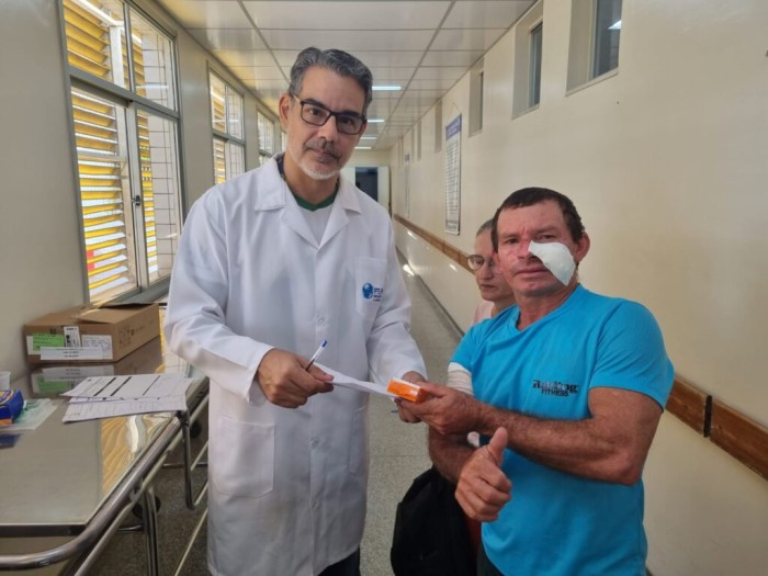 Saúde: Jornada de cirurgias atende pacientes com estado avançado de câncer de pele