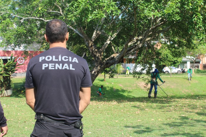 Reeducandos do Iapen participam de ação conjunta para melhoria de espaços públicos em Rio Branco