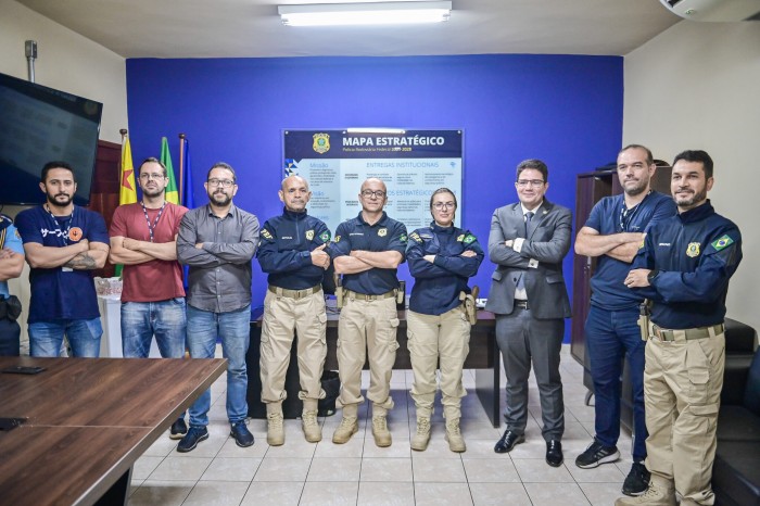 Governador Gladson Cameli visita a nova superintendente da PRF no Acre