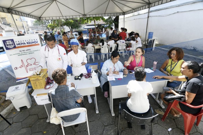 Nova Iguaçu promove ação de prevenção e combate à hipertensão arterial