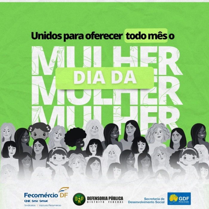 Projeto Dia da Mulher da Defensoria Pública será inaugurado na terça (2)