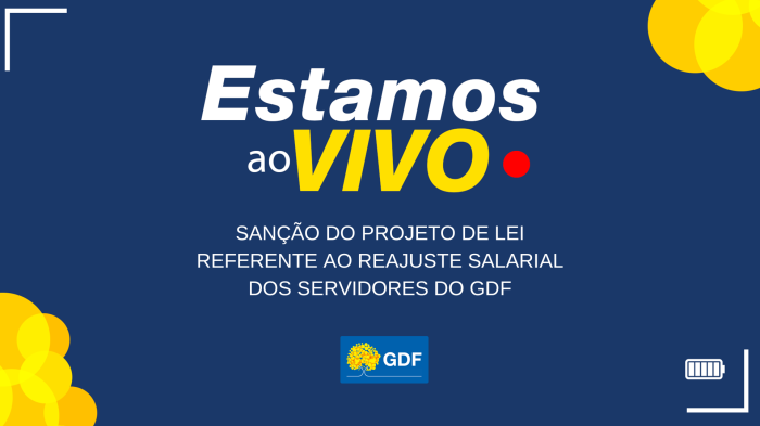 Assista à sanção do projeto de reajuste salarial dos servidores do GDF
