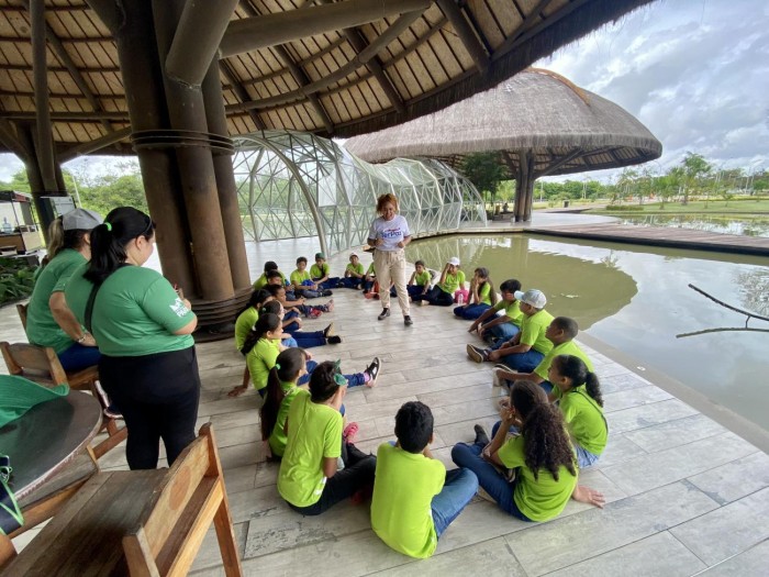 Alunos da rede pública fazem passeio cilístico no Parque do Utinga