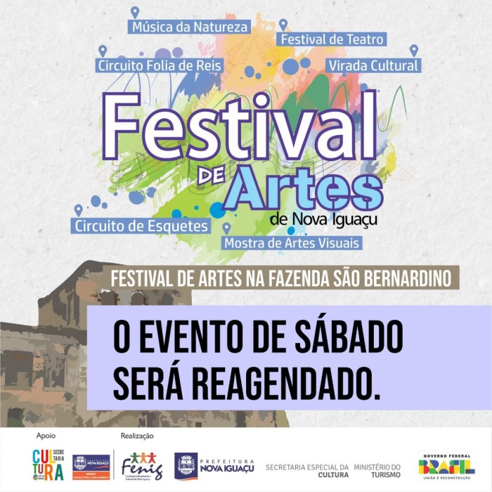 Festival de Artes na Fazenda São Bernardino é adiado
