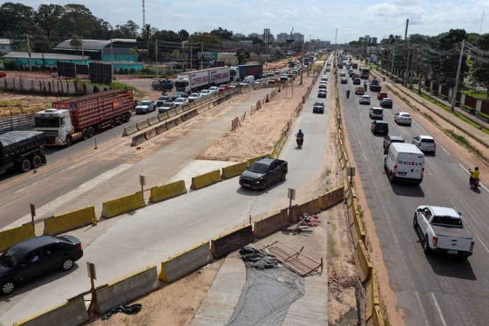 Desvio no km 7 da BR-316 é prolongado para avanço de obras de drenagem pelo NGTM