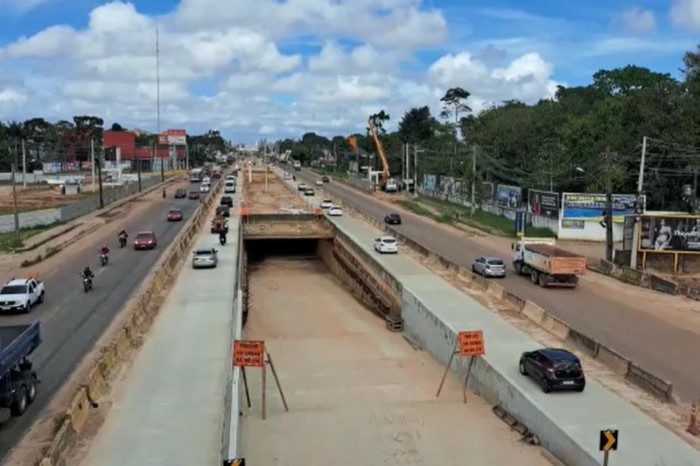 Prolongamento do desvio no km 7 da BR-316 começa a funcionar no sentido Marituba - Belém
