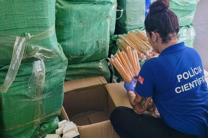 Polícia Científica pericia 400 pacotes de incensos apreendidos em Paragominas
