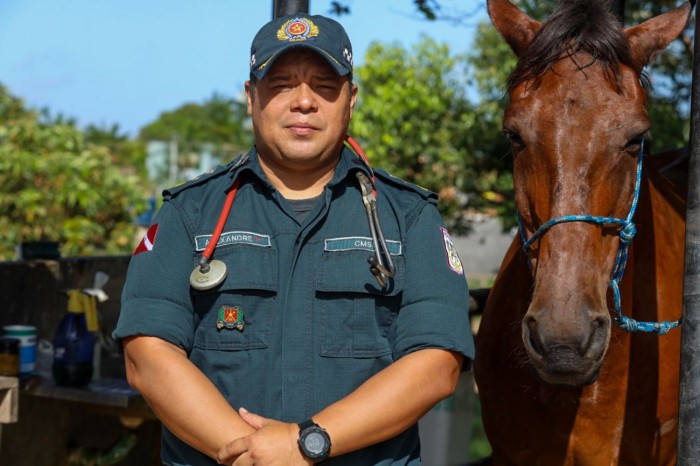 No Pará, Cavalaria da PM atua no policiamento ecologicamente correto