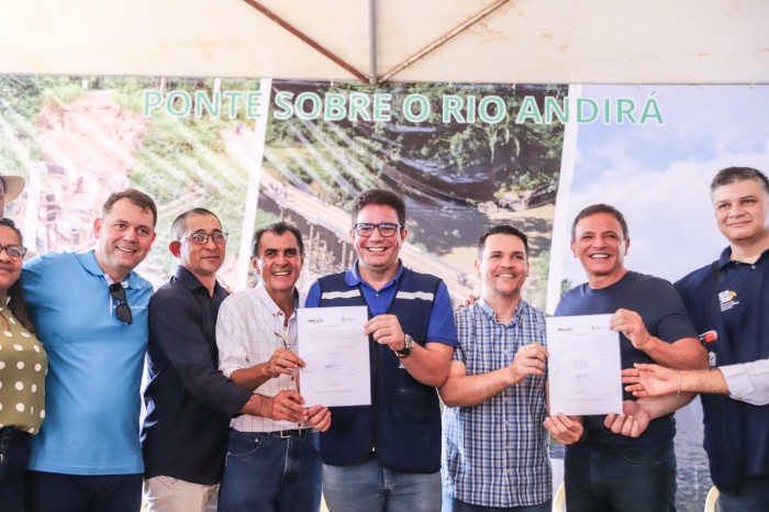 Em Porto Acre, governo dá ordem de serviço para pavimentação de ramais e construção da ponte do Andirá