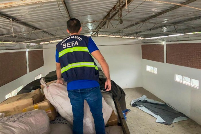Sefa apreende mercadorias sem nota fiscal em Cachoeira do Piriá