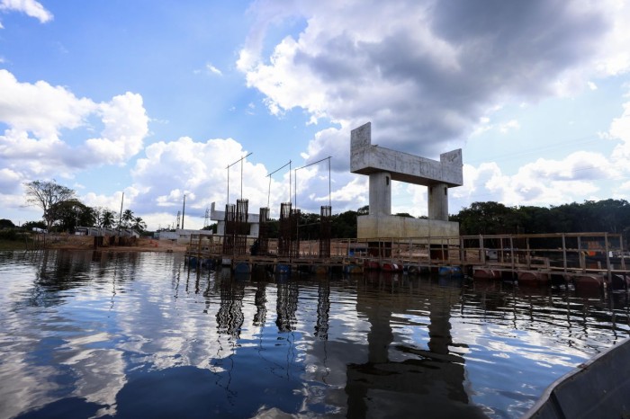 Ponte, com 280 metros, sobre o rio Alto Acará chega a 60% de obra executada