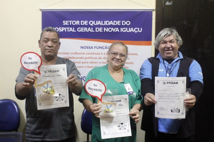 Projeto “Ouvidoria do Bem” homenageia profissionais do HGNI e da Maternidade Mariana Bulhões