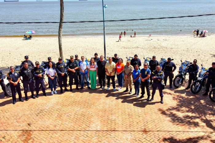 Estado entrega motocicletas para a Guarda Municipal de Belém, no distrito de Mosqueiro 