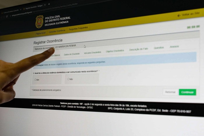 Registros de Maria da Penha Online crescem 34% este ano