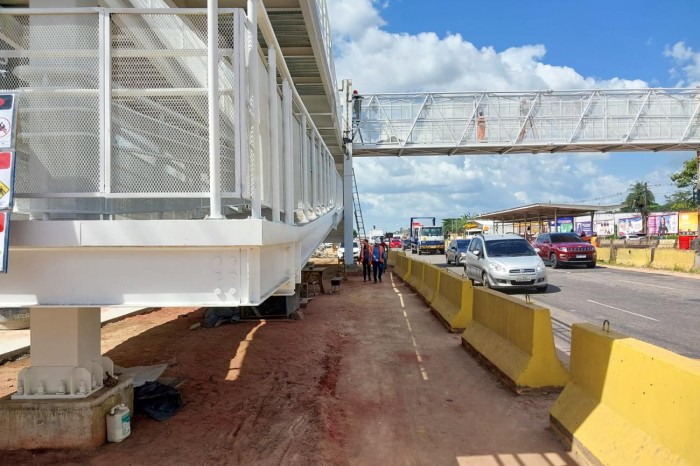 Núcleo de Transporte Metropolitano libera a segunda passarela na BR-316 neste sábado 