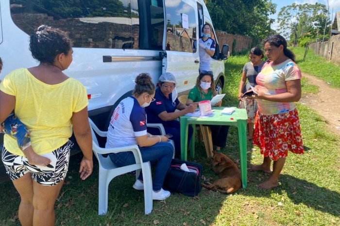 Coordenação Estadual de Saúde Indígena e Populações Tradicionais participa de ação de saúde em comunidade Warao