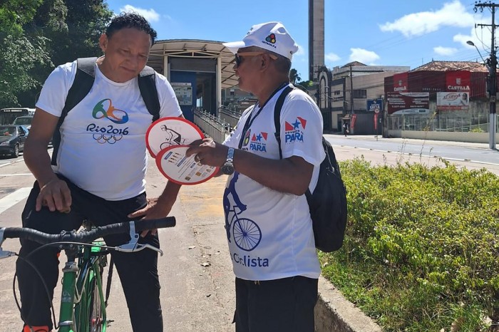 Detran leva às ruas orientações sobre trânsito seguro no Dia Nacional do Ciclista