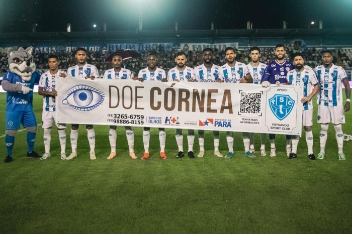 Campanha de doação de córneas do Hospital Ophir Loyola recebe apoio do Paysandu