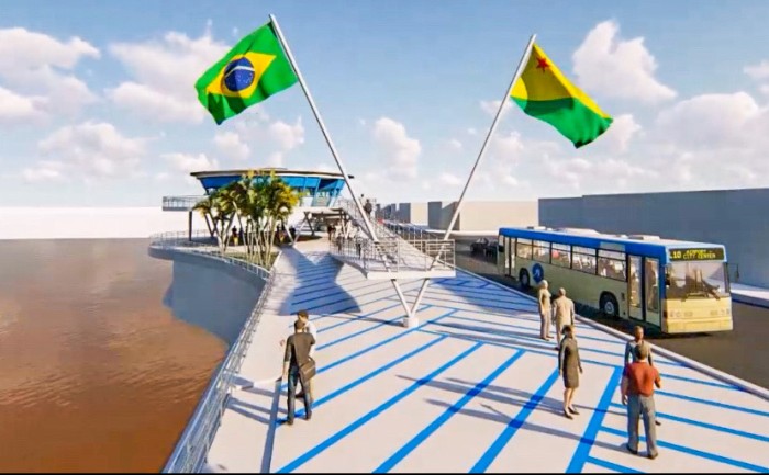 Estado e União visitam local onde será a Orla do Quinze por autorização para iniciar a obra