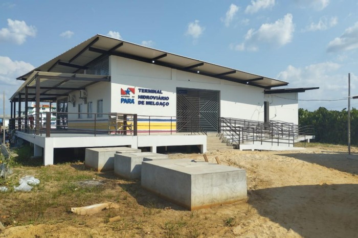 Obras de reconstrução do Terminal Hidroviário de Melgaço alcançam 95% dos serviços executados 