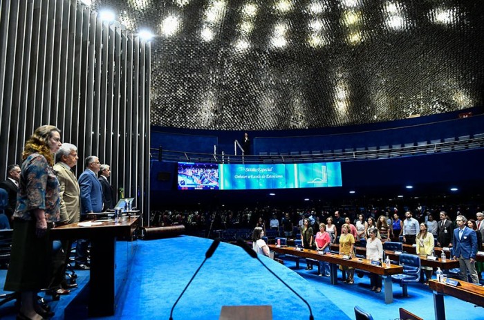 Sessão especial prestou homenagem ao estoicismo - Foto: Geraldo Magela/Agência Senado